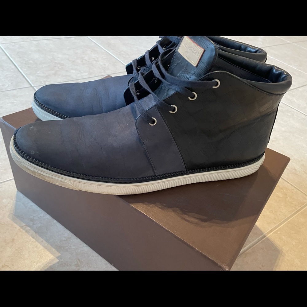 Authentic LV Damier High Top Sneaker w/ original box and dust bag.